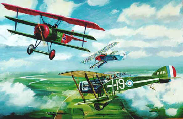 Aicraft Encyclopedia of world War I aircraft. Display models for home and office.
